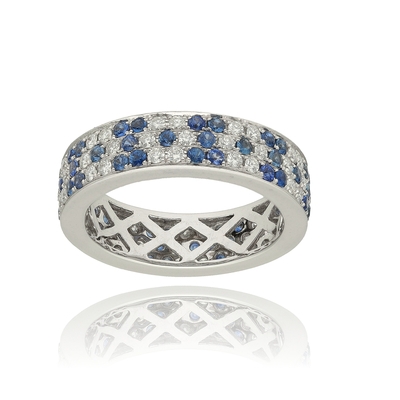 Fehér arany gyűrű 54-es méret (B2229_3I)